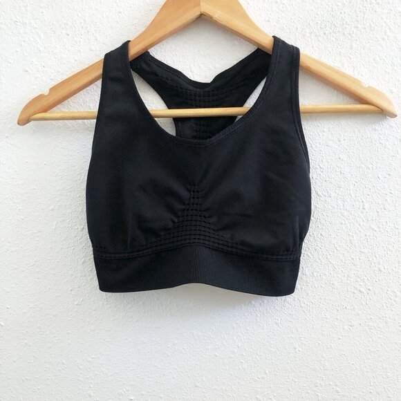 SWEATY BETTY Stamina Longline Sports Bra Medium Size in Black - Picture 2 of 7